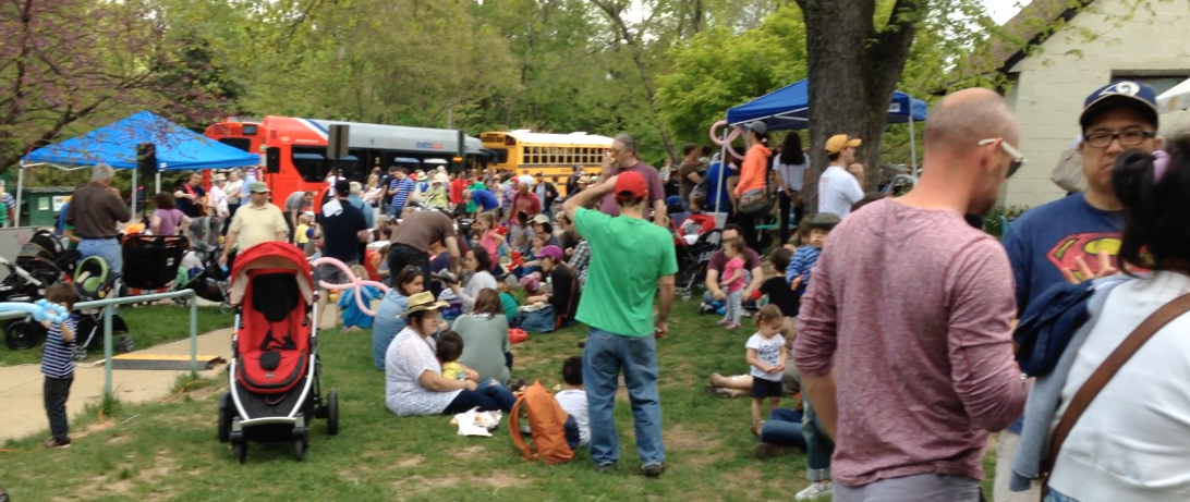 Crowd gathers at The Truck Touch, a fun DC area family event in Silver Spring 